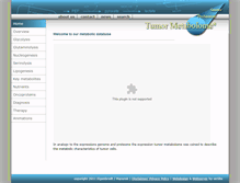 Tablet Screenshot of metabolic-database.com
